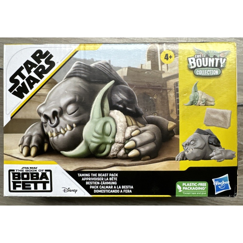 Star Wars Bounty Collection Grogu & Rancor Taming the Beast Set – NEW, Box Wear